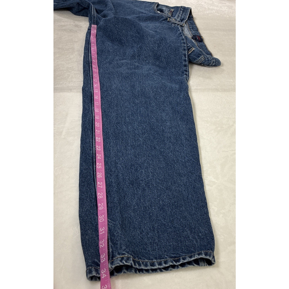 Vintage Tommy Jeans 36x34 Mens Blue Denim Straight Leg EUC Bnfts Charity - Picture 5 of 10